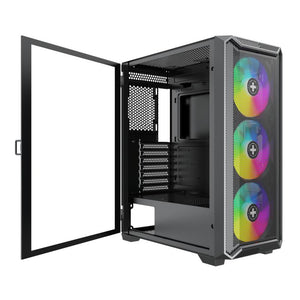 Case|XILENCE|ATX/micro ATX/Mini-ITX|Black|Midi Tower|PC|XG161