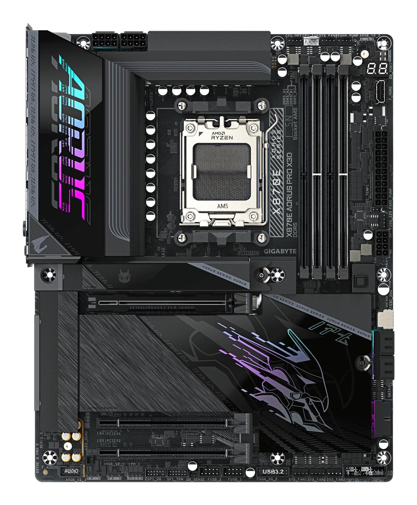 Mainboard|GIGABYTE|AMD X870E|Socket AM5|ATX|RAM DDR5-SDRAM|4xSlots|Wi-Fi Yes|Bluetooth Yes|4xNumber of M.2 (M) slots|X870EAPROX