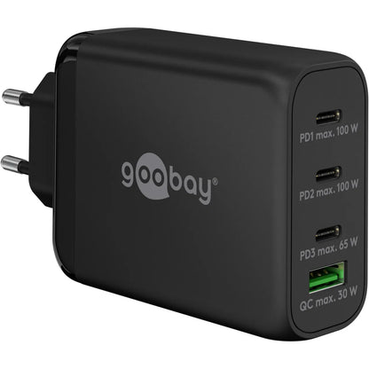 Goobay 100 W USB-C PD GaN Multiport Fast Charger, Black