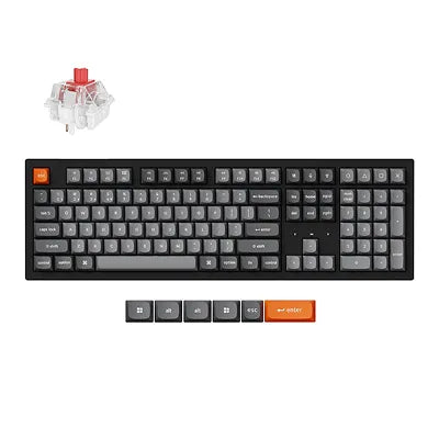Keychron K10 Max RGB - US Layout - Hot-Swappable Super Red Wireless Keyboard