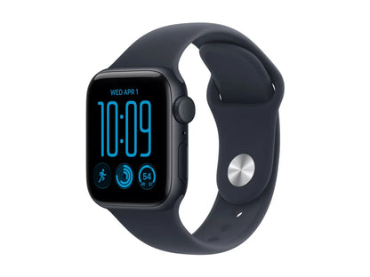 Apple Watch SE 3 GPS 40mm Midnight Aluminium Case with Navy Blue Sport Band - S/M | Apple