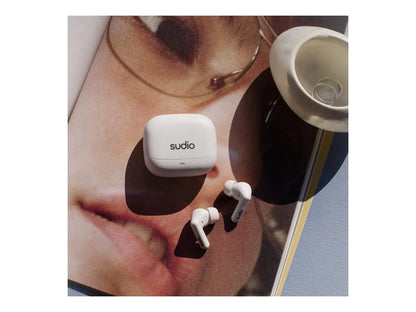 Sudio Earbuds | C8 | Bluetooth | In-ear | Microphone | White | Noise canceling