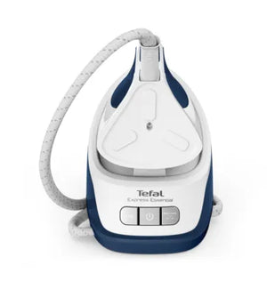 TEFAL | Express Essential Steam Station | SV6116E0 | 2200 W | 1.4 L | 5 to 6 bar | Auto power off | Vertical steam function | Calc-clean function | White/ Blue