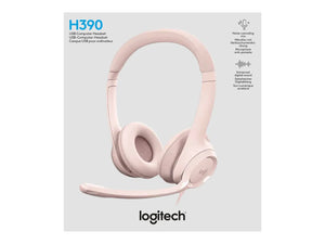 LOGI H390 USB Computer Headset - ROSE