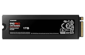 SSD|SAMSUNG|990 PRO with Heatsink|1TB|M.2|PCIE|NVMe|MLC|Write speed 6900 MBytes/sec|Read speed 7450 MBytes/sec|2.3mm|TBW 600 TB|MTBF 1500000 hours|MZ-V9P1T0CW