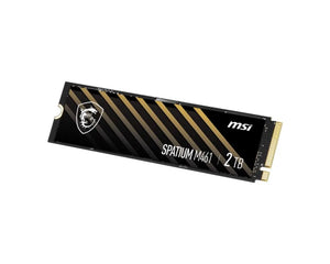 SSD|MSI|SPATIUM M461|2TB|M.2|PCIE|NVMe|3D NAND|Write speed 4200 MBytes/sec|Read speed 5000 MBytes/sec|2.15mm|TBW 450 TB|MTBF 1500000 hours|S78-440Q550-P83