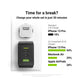 GREENCELL Charger PowerGaN 65W 2x USB-C