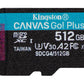 MEMORY MICRO SDXC 512GB UHS-I/SDCG4/512GBSP KINGSTON