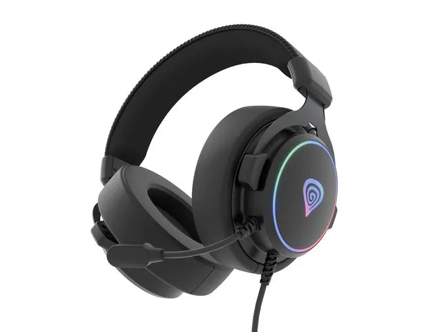 Genesis | Gaming Headset | Neon 764 | Wired | Over-Ear | Microphone | Black