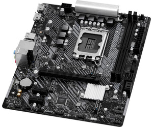 Mainboard|ASROCK|Intel B760 Express|LGA1700|Micro-ATX|Memory DDR5|Memory slots 2|2xPCI-Express 3.0 1x|1xPCI-Express 4.0 16x|3xM.2|2xHDMI|2xUSB 2.0|4xUSB 3.2|1xRJ45|3xAudio port|B760M-H2/M.2