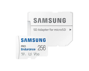 Samsung | PRO Endurance | MB-MJ256KA/EU | 256 GB | MicroSD Memory Card | Flash memory class U3, V30, Class 10 | SD adapter