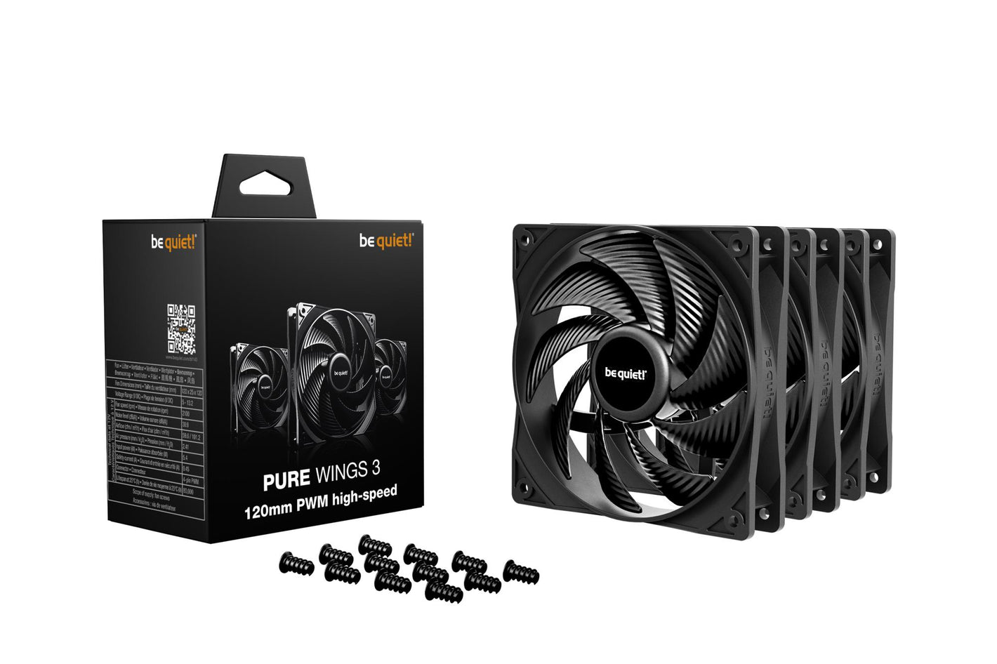 CASE FAN 140MM PURE WINGS 3/PWM 3PACK BL139 BE QUIET