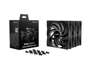 CASE FAN 140MM PURE WINGS 3/PWM 3PACK BL139 BE QUIET