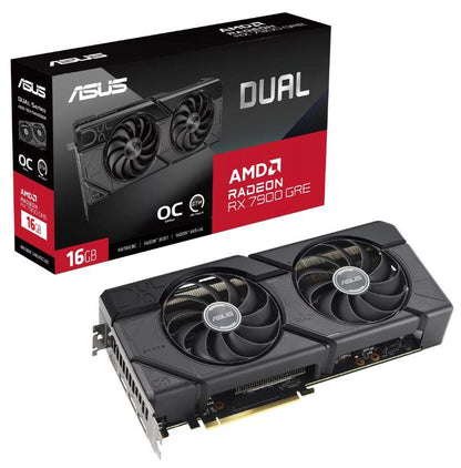 Graphics Card|ASUS|AMD Radeon RX 7900 GRE|16 GB|GDDR6|256 bit|PCIE 4.0 16x|Two and Half Slot Fansink|1xHDMI|3xDisplayPort|DUAL-RX7900GRE-O16G