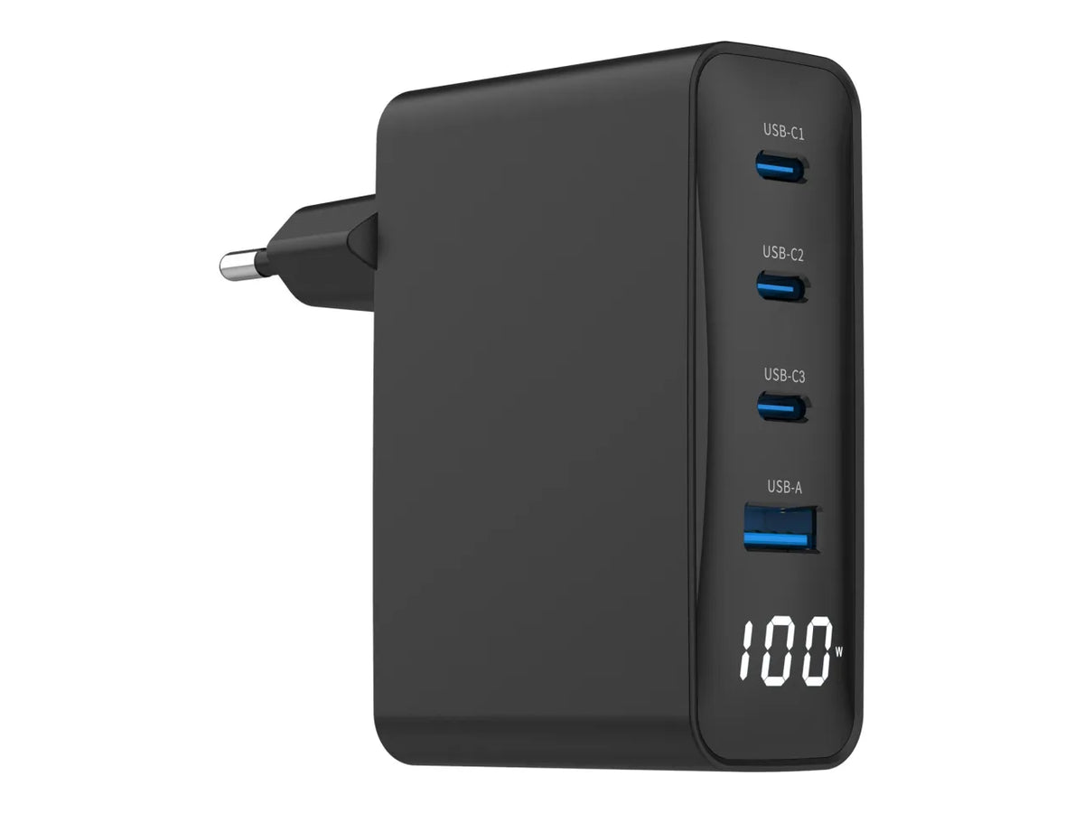 GEMBIRD 4-port 100W GaN USB fast charger