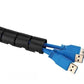 NEOMOUNTS SPIRAL CABLE WRAP, Ø25 MM., MULTIPLE CABLES, BLACK