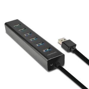 I/O HUB USB3.0 7PORT CHARGING/W/AC 1.2M HUE-SA7BP AXAGON