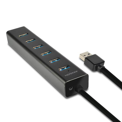 I/O HUB USB3.0 7PORT CHARGING/W/AC 1.2M HUE-SA7BP AXAGON