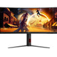 AOC G4 CU34G4/69, 86.4 cm (34"), 3440 x 1440 pixels, 1 ms, Black, Red