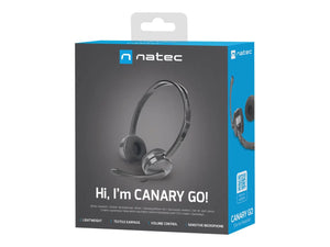 Natec | Headset | Canary Go | Yes | Wired | On-Ear | 3.5 mm
