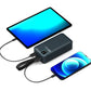 PORT CONNECT External USB-C battery integrated lamp | 30000 mAh | Blue