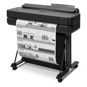 HP DesignJet T650 Printer/Plotter 2025 edition - 24" Roll/A4,A3,A2,A1 Color Ink, Print, Auto Sheet Feeder, Auto Horizontal Cutter, LAN, WiFi, 26 sec/A1 page, 81 A1 prints/hour, with Stand, 2 years