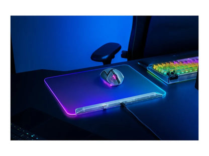 Razer RGB Gaming Mouse Mat | Firefly V2 Pro | Phantom White Edition