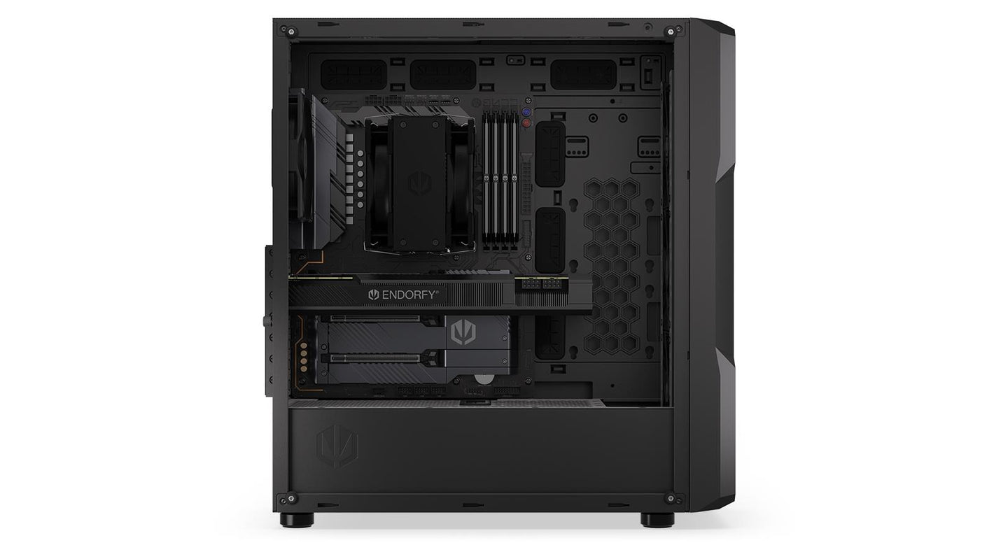 Case|ENDORFY|Regnum 400 Air|MidiTower|Case product features Transparent panel|Not included|ATX|MicroATX|MiniITX|Colour Black|EY2A008