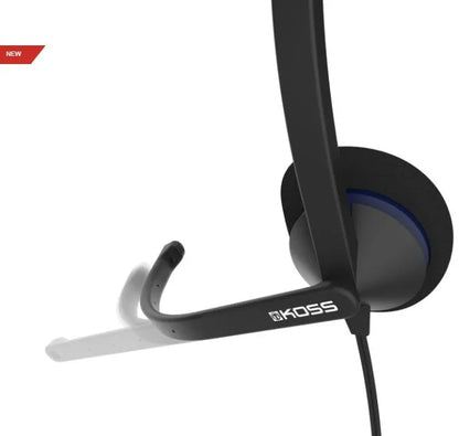 Koss | Headphones | CS200 USB | Wired | On-Ear | Microphone | Black