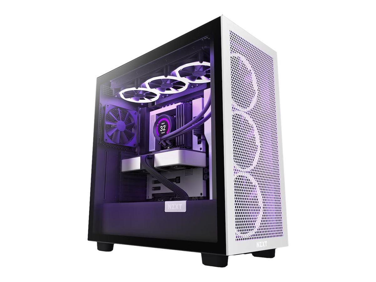 NZXT PC case H7 FLow window black-white