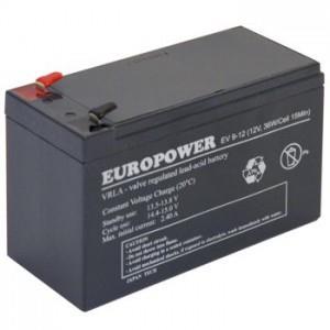 BATTERY 12V 9AH VRLA/EV9-12 T2 EUROPOWER EMU