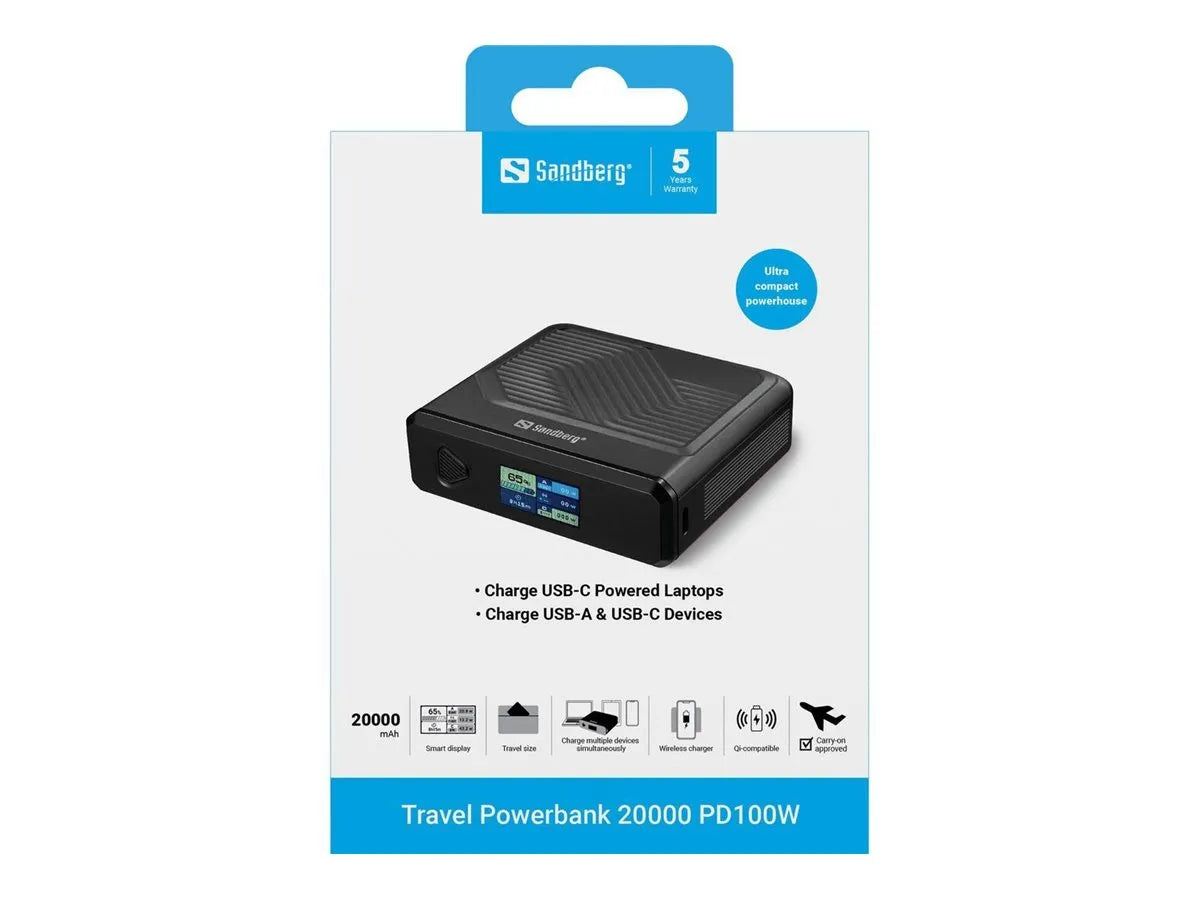 SANDBERG Travel Powerbank 20000 PD100W