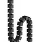 NEOMOUNTS CABLE SPINE ORGANIZER FOR SIT/STAND DESK FRAMES, CLAMP MOUNTED, BLACK