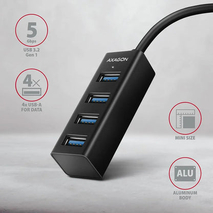 I/O HUB USB3.2 4PORT MINI/0.2M HUE-M1A AXAGON