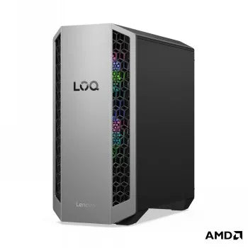 LENOVO LOQ TOWER RYZEN 7 8745HX/16GB/512GB SSD/AMD SOC PLATFORM/RTX5050_8GB/120MM FRONT SYSTEM FAN WITH ARGB LIGHT + 120MM REAR SYSTEM FAN WITH ARGB LIGHT/W11H (LUNA GREY/ECLIPSE BLACK)