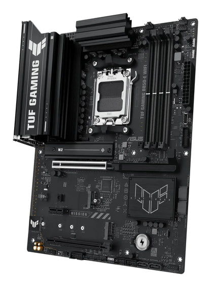 Mainboard|ASUS|AMD B850|SAM5|ATX|Memory DDR5|Memory slots 4|1xPCI-Express 4.0 1x|1xPCI-Express 4.0 16x|1xPCI-Express 5.0 16x|3xM.2|1xHDMI|1xDisplayPort|3xUSB 2.0|4xUSB 3.2|1xUSB-C|1xRJ45|3xAudio port|TUFGAMINGB850-EWIFI
