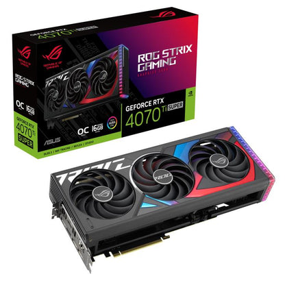 Graphics Card|ASUS|NVIDIA GeForce RTX 4070 Ti SUPER|16 GB|GDDR6X|256 bit|PCIE 4.0 16x|2xHDMI|3xDisplayPort|ROGSTRIXRTX4070TIS-O16GAM