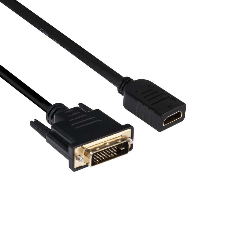 CABLE DVI-D TO HDMI 2M/M/F CAC-1211 CLUB3D