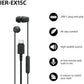 Sony Earbuds | IER‑EX15C | Wired | In-ear | Microphone | Black