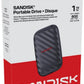 External SSD|SANDISK|Read speed 600 MB/s| 1 TB|SDSSDE10|SDSSDE10-1T00-G25