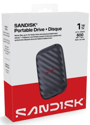 External SSD|SANDISK|Read speed 600 MB/s| 1 TB|SDSSDE10|SDSSDE10-1T00-G25