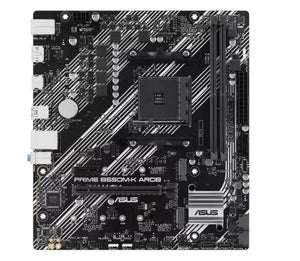 Mainboard|ASUS|AMD B550|SAM4|Micro-ATX|Memory DDR4|Memory slots 2|1xPCI-Express 3.0 1x|1xPCI-Express 3.0 16x|1xPCI-Express 4.0 16x|1xM.2|1xHDMI|1xDisplayPort|1xAudio-In|1xAudio-Out|1xMicrophone|2xUSB 2.0|4xUSB 3.2|1xPS/2|1xRJ45|PRIMEB550M-KARGB