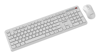 KEYBOARD +MOUSE WRL ENG/WH KBS-WPS-01-W GEMBIRD