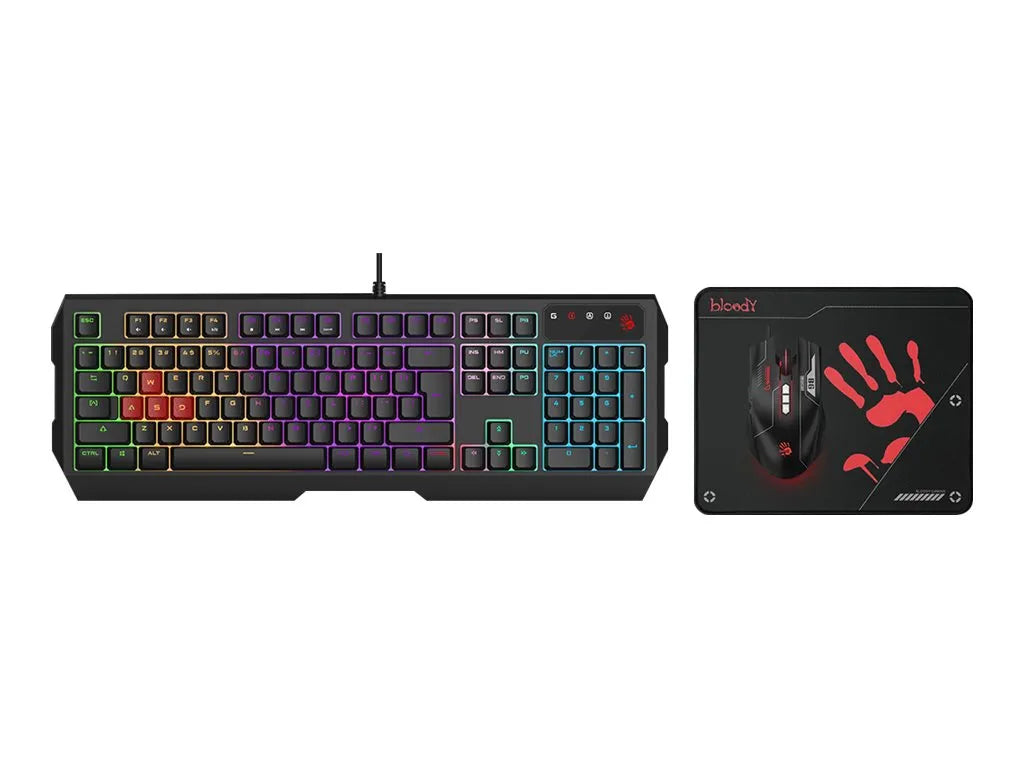 A4TECH BLOODY USB keyboard+mouse+pad