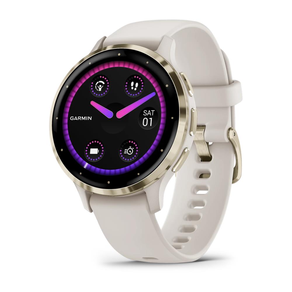 SMARTWATCH VENU 3S/IVORY/GOLD 010-02785-04 GARMIN