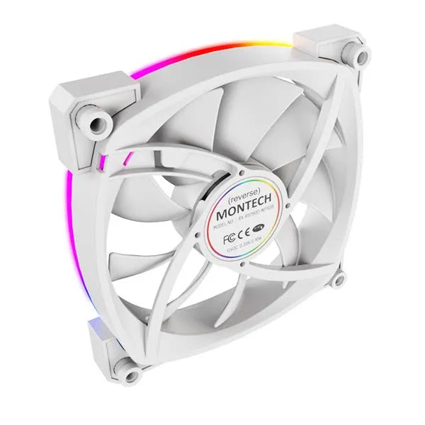 CASE FAN 120MM/RX120 PWM WHITE MONTECH