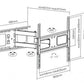 LH-GROUP WALL MOUNT WITH TURN 37-70" TILT