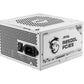 Power Supply|MSI|850 Watts|Efficiency 80 PLUS GOLD|PFC Active|MAGA850GLPCIE5WHITE