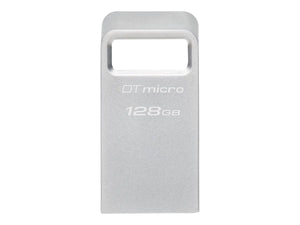 Kingston | USB 3.2 Flash Drive | DataTraveler micro | 128 GB | USB Type-A | Silver