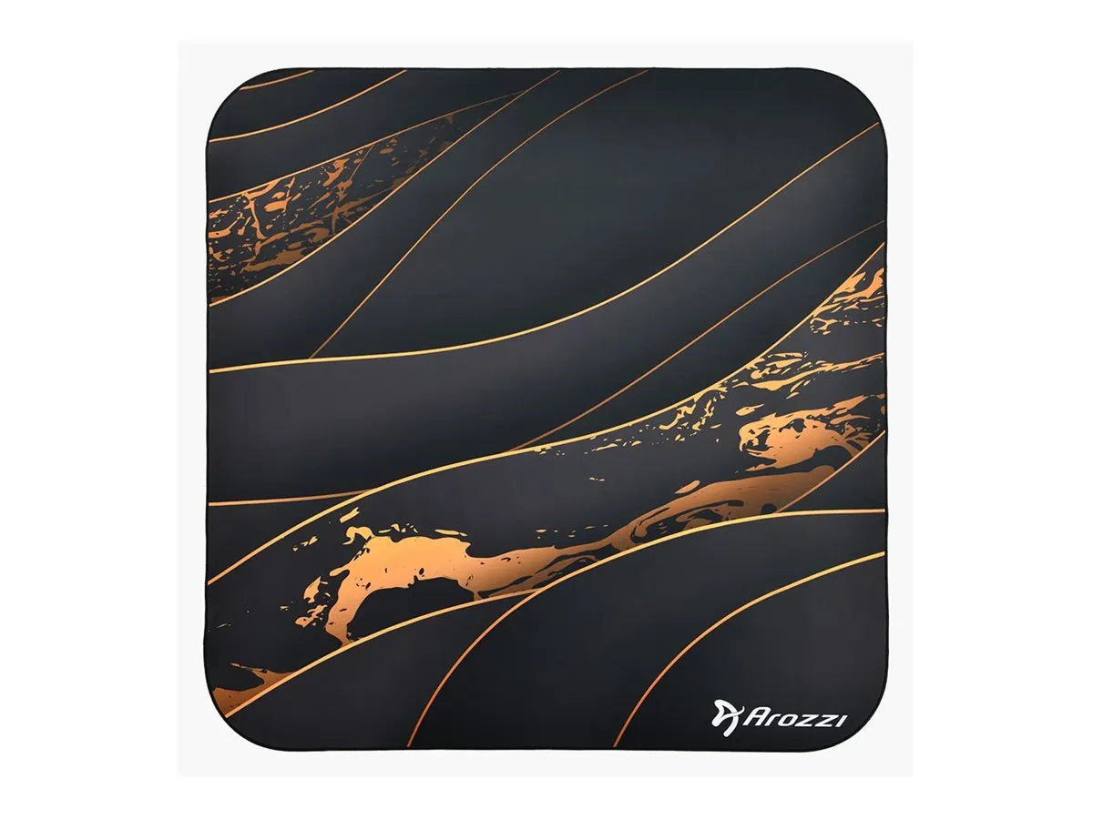 Arozzi Zona Square Floor Pad | Black/Gold